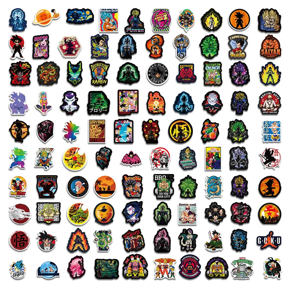 100pcs DBZ Phone Stickers