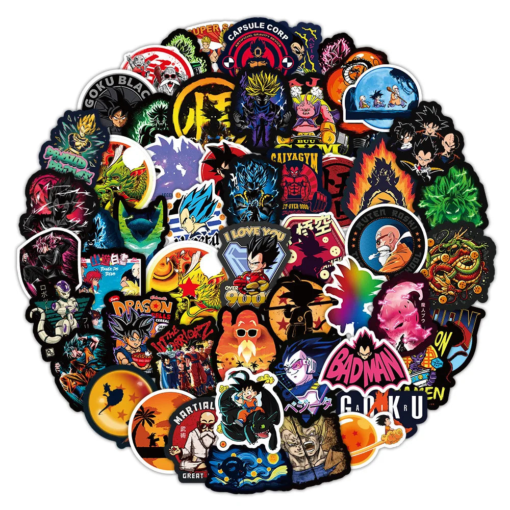 100pcs DBZ Phone Stickers