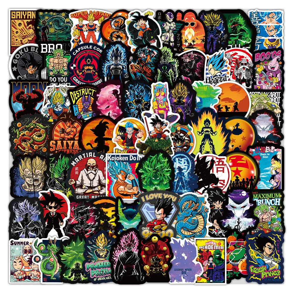100pcs DBZ Phone Stickers